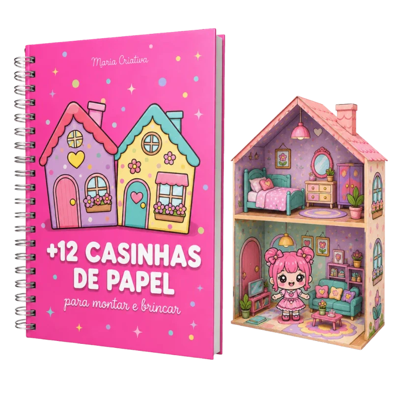 12 paper houses to build and play with